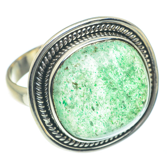 Green Aventurine Rings handcrafted by Ana Silver Co - RING61992