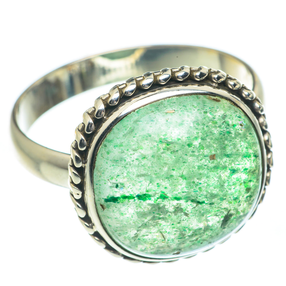 Green Aventurine Rings handcrafted by Ana Silver Co - RING61995