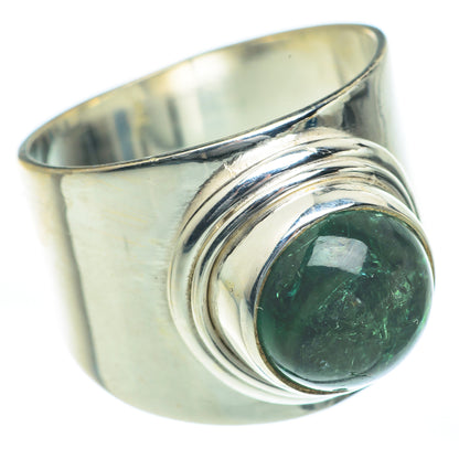 Green Tourmaline Rings handcrafted by Ana Silver Co - RING62022