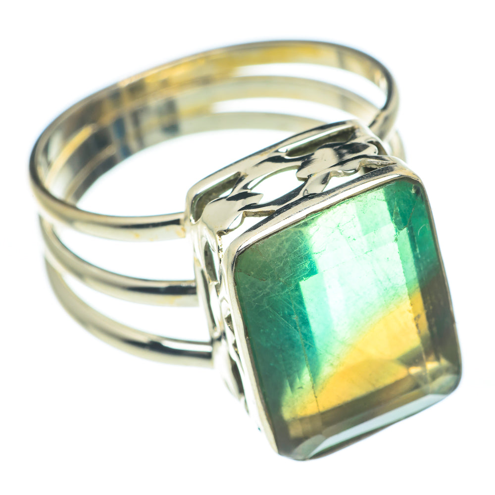 Green Fluorite Rings handcrafted by Ana Silver Co - RING62024