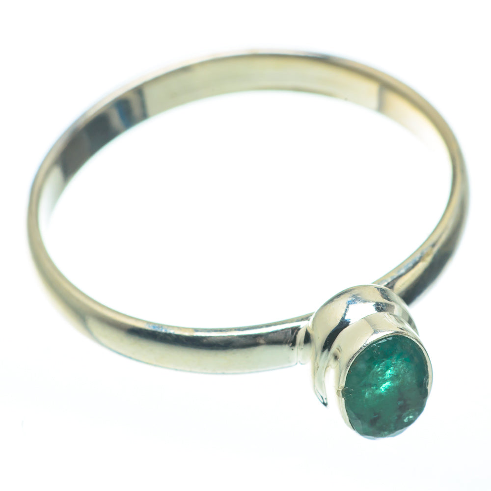 Zambian Emerald Rings handcrafted by Ana Silver Co - RING62028