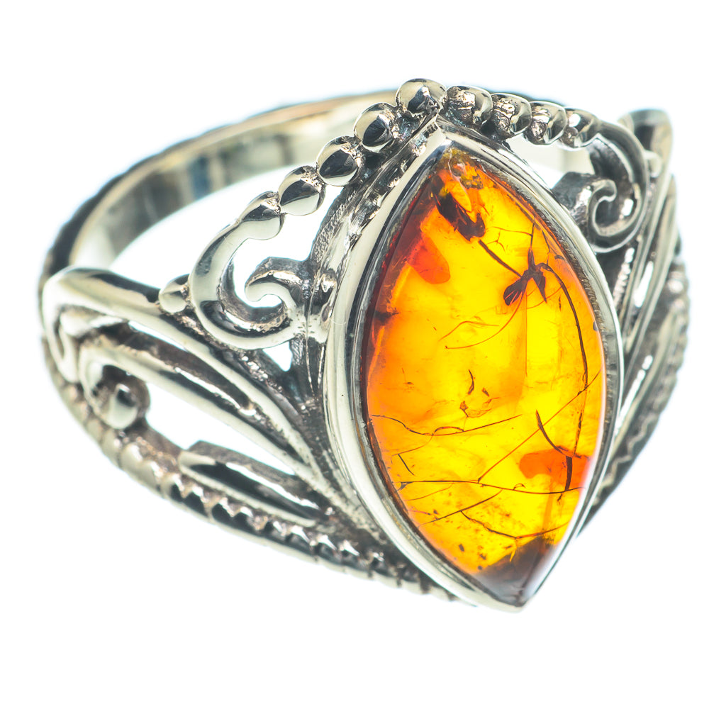 Baltic Amber Rings handcrafted by Ana Silver Co - RING62033