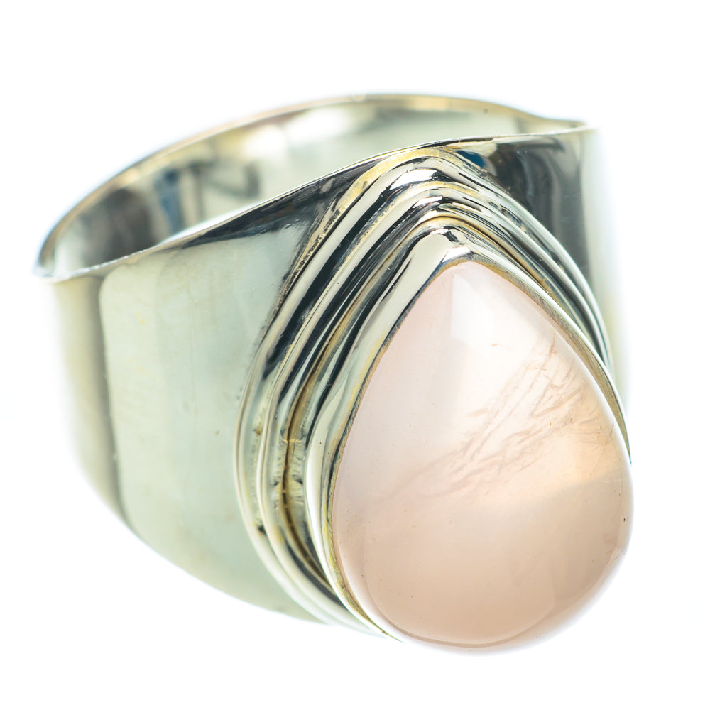 Rose Quartz Rings handcrafted by Ana Silver Co - RING62034