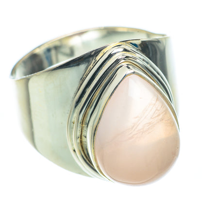 Rose Quartz Rings handcrafted by Ana Silver Co - RING62034