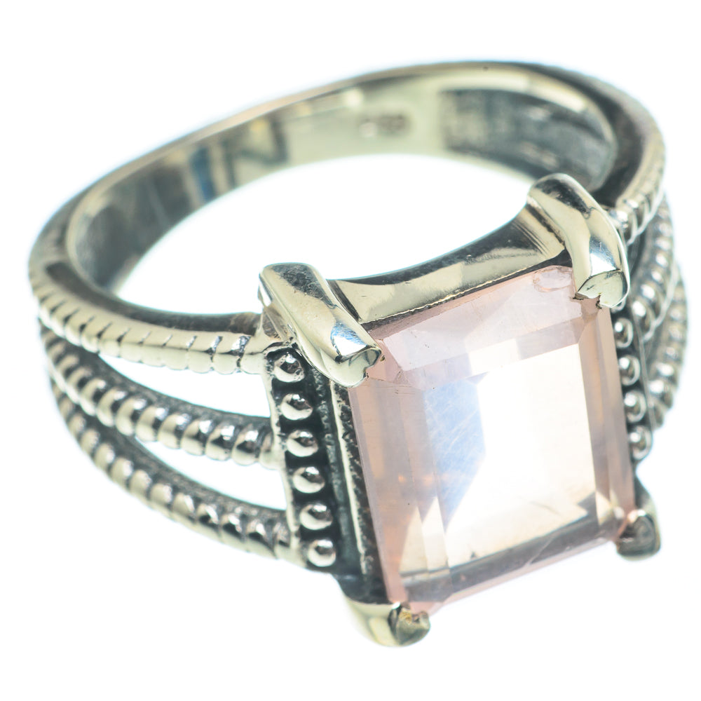 Rose Quartz Rings handcrafted by Ana Silver Co - RING62037