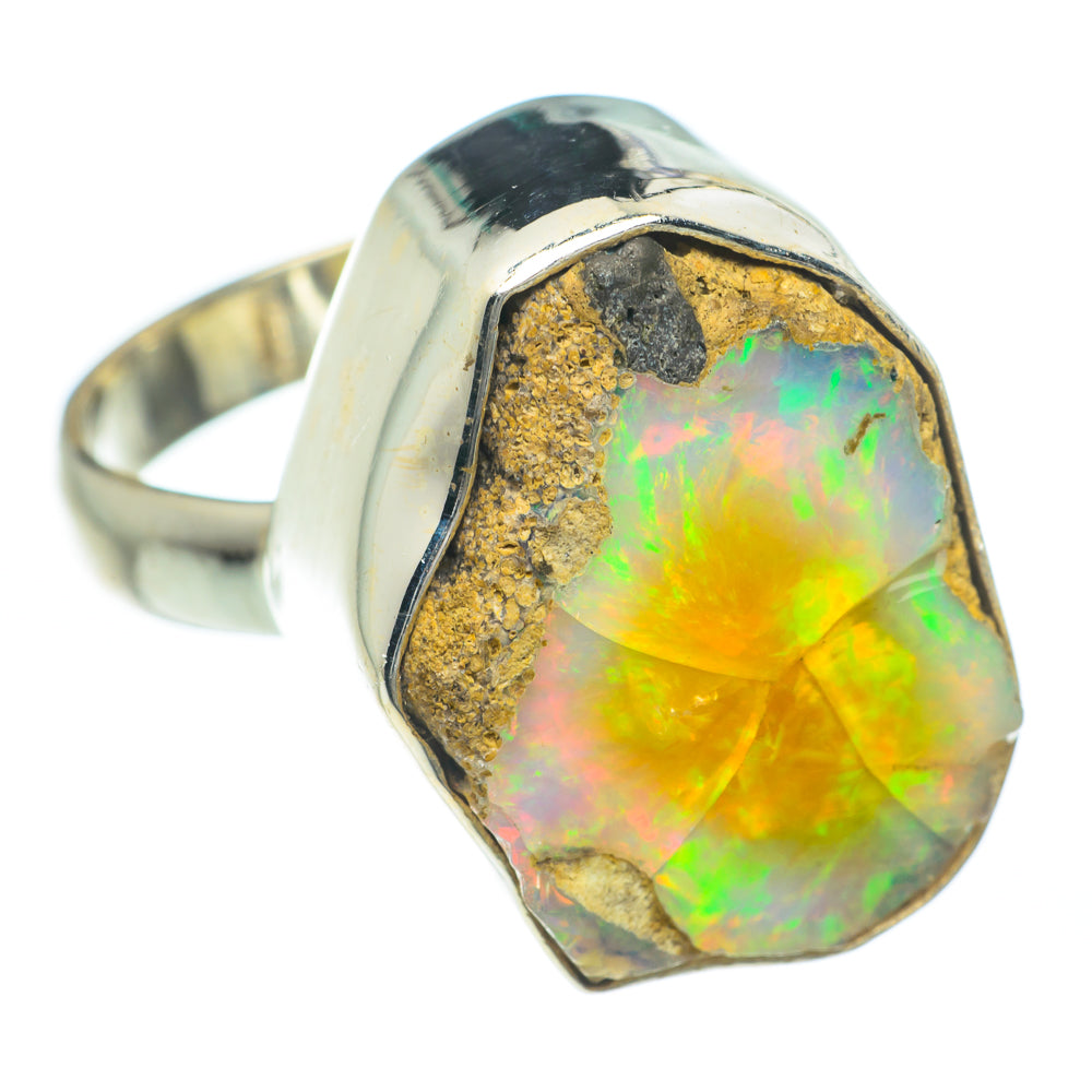 Ethiopian Opal Rings handcrafted by Ana Silver Co - RING62050
