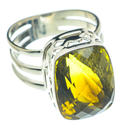Olive Quartz Rings handcrafted by Ana Silver Co - RING62056