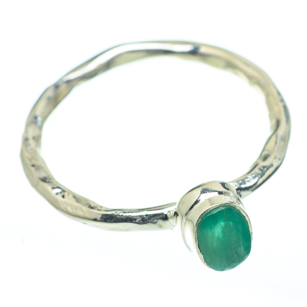 Zambian Emerald Rings handcrafted by Ana Silver Co - RING62058