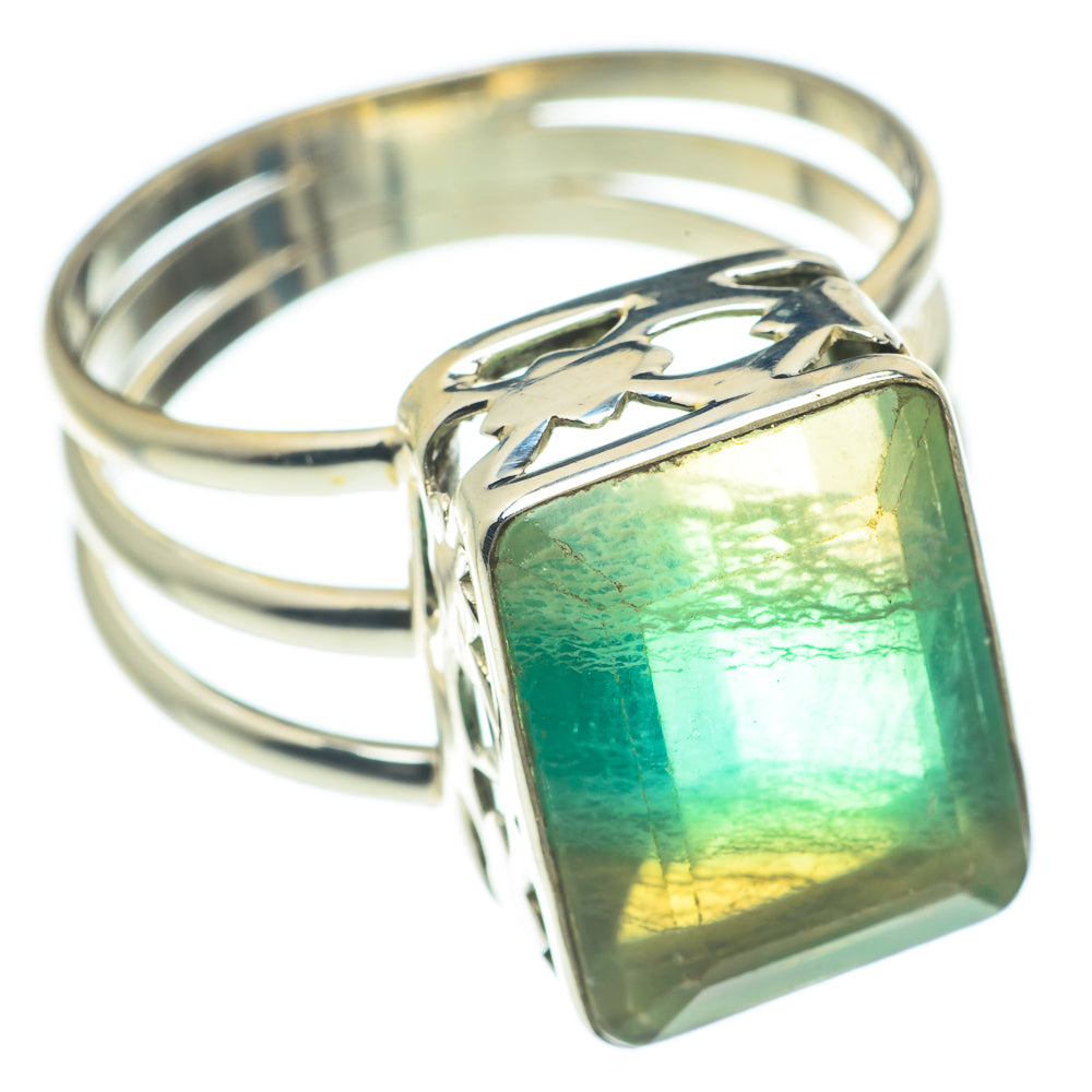Green Fluorite Rings handcrafted by Ana Silver Co - RING62060