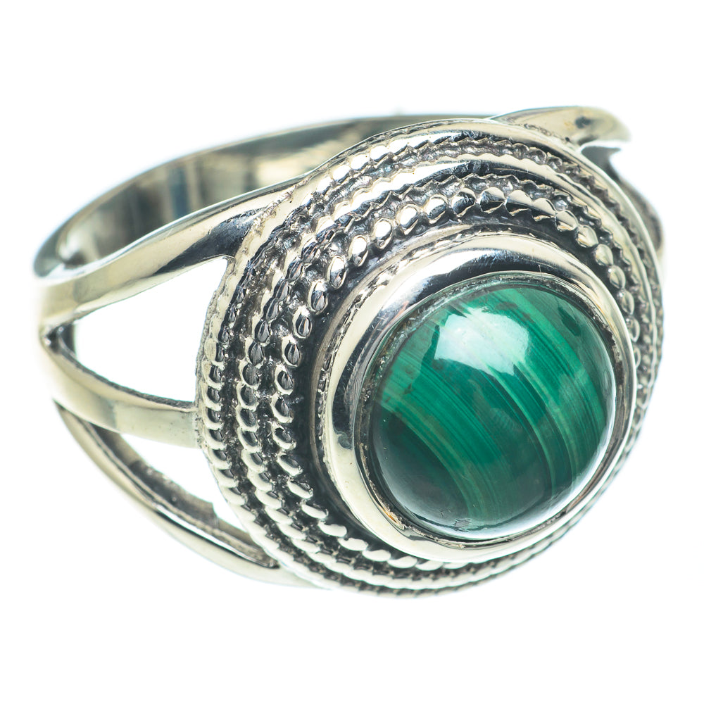Malachite Rings handcrafted by Ana Silver Co - RING62061