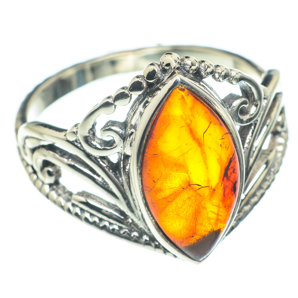 Baltic Amber Rings handcrafted by Ana Silver Co - RING62066