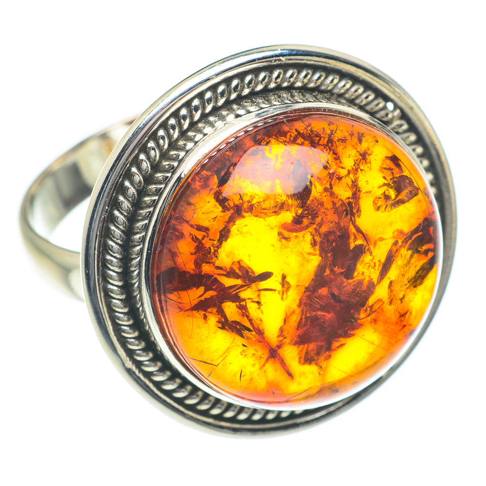 Baltic Amber Rings handcrafted by Ana Silver Co - RING62067