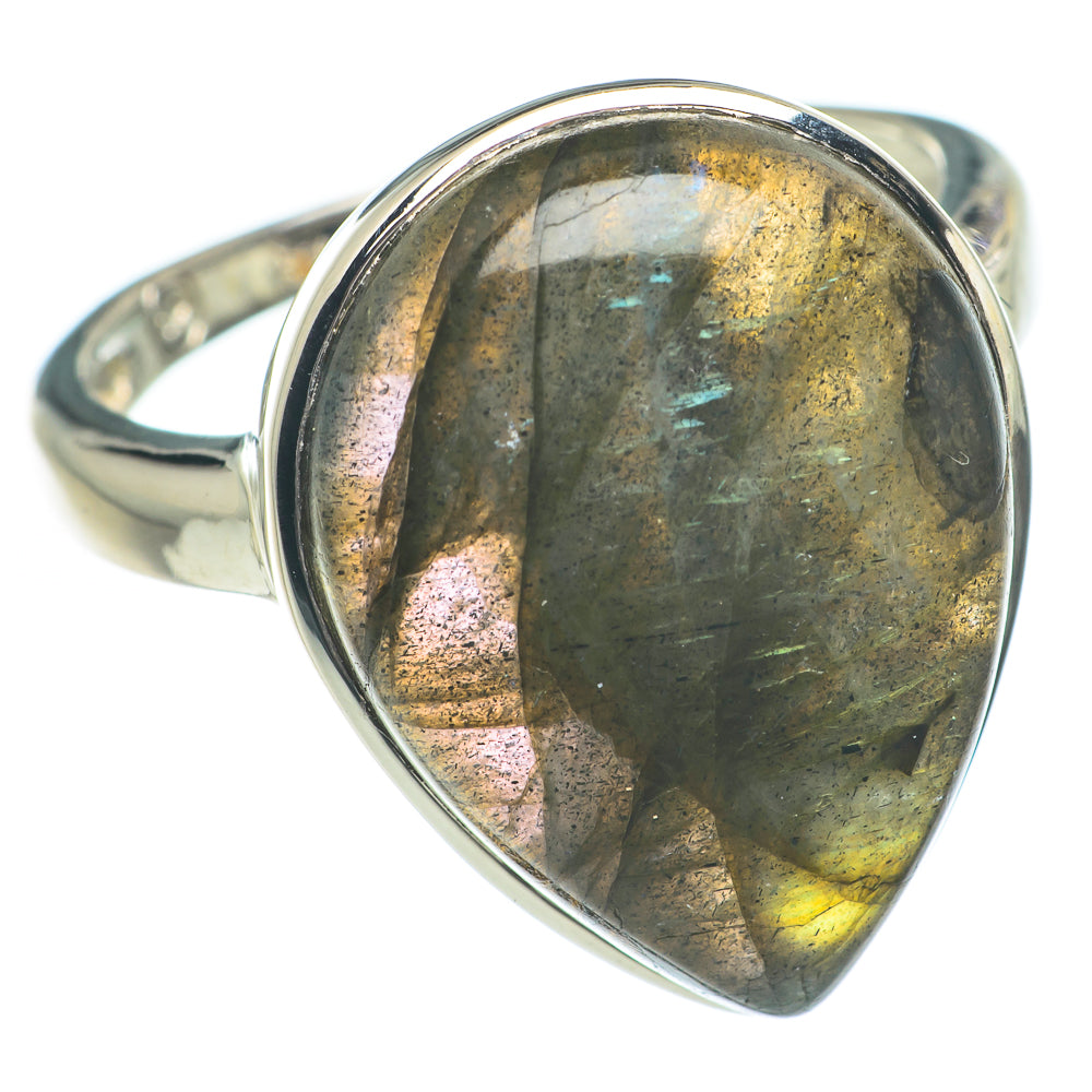 Labradorite Rings handcrafted by Ana Silver Co - RING62090