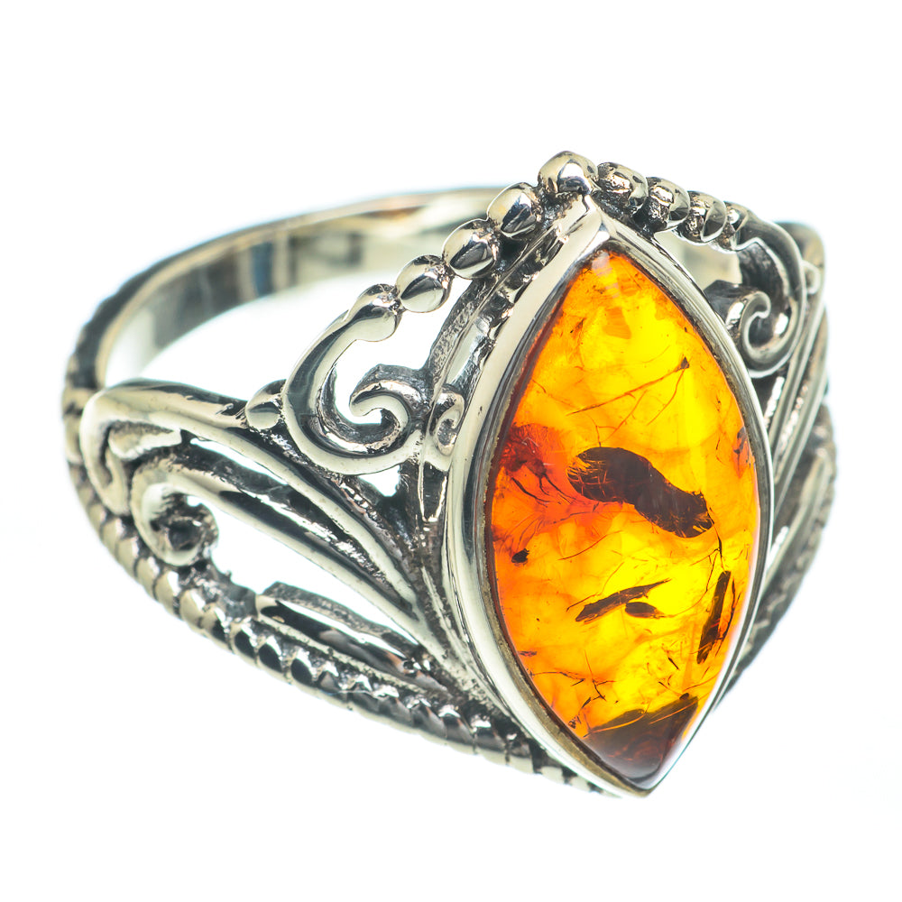 Baltic Amber Rings handcrafted by Ana Silver Co - RING62101