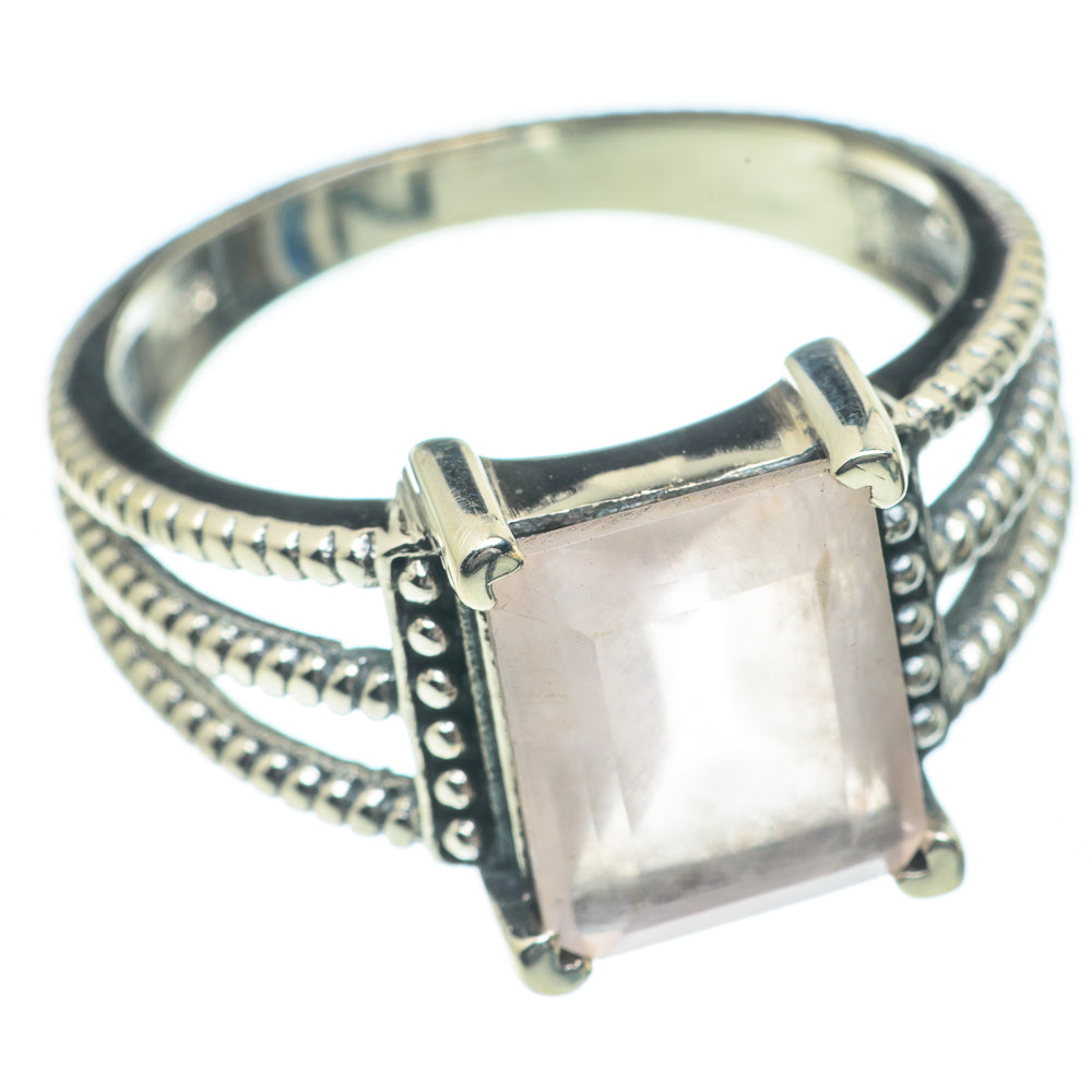 Rose Quartz Rings handcrafted by Ana Silver Co - RING62105
