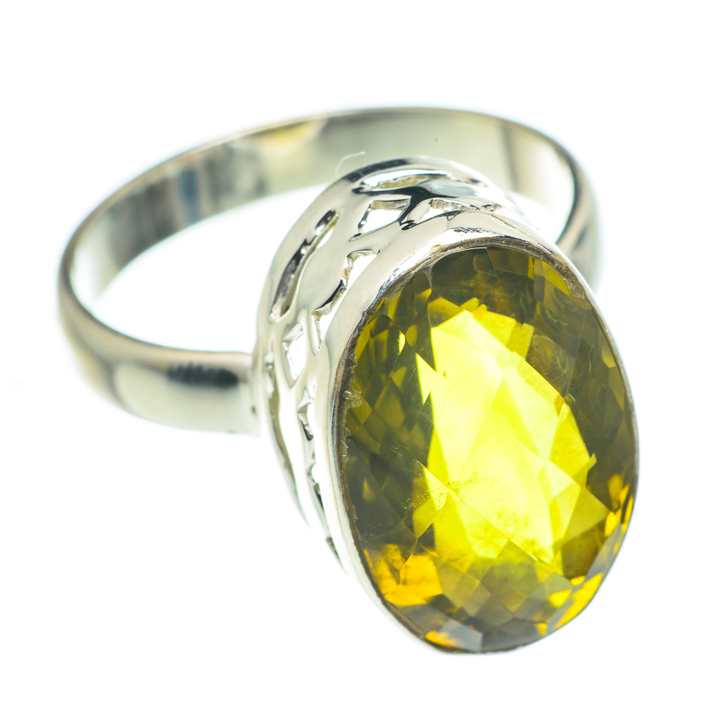 Olive Quartz Rings handcrafted by Ana Silver Co - RING62116