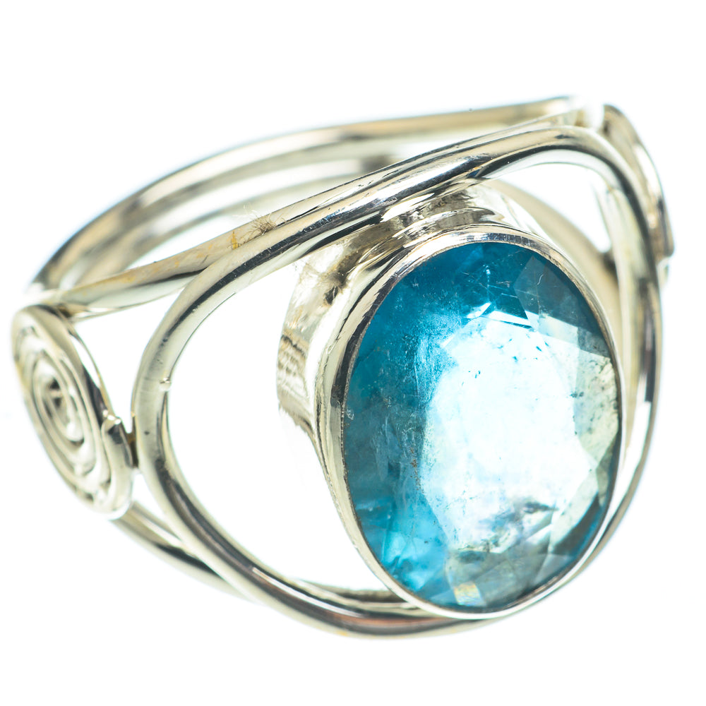 Blue Fluorite Rings handcrafted by Ana Silver Co - RING62119