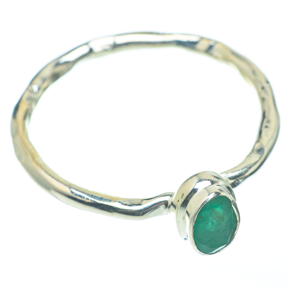 Zambian Emerald Rings handcrafted by Ana Silver Co - RING62120