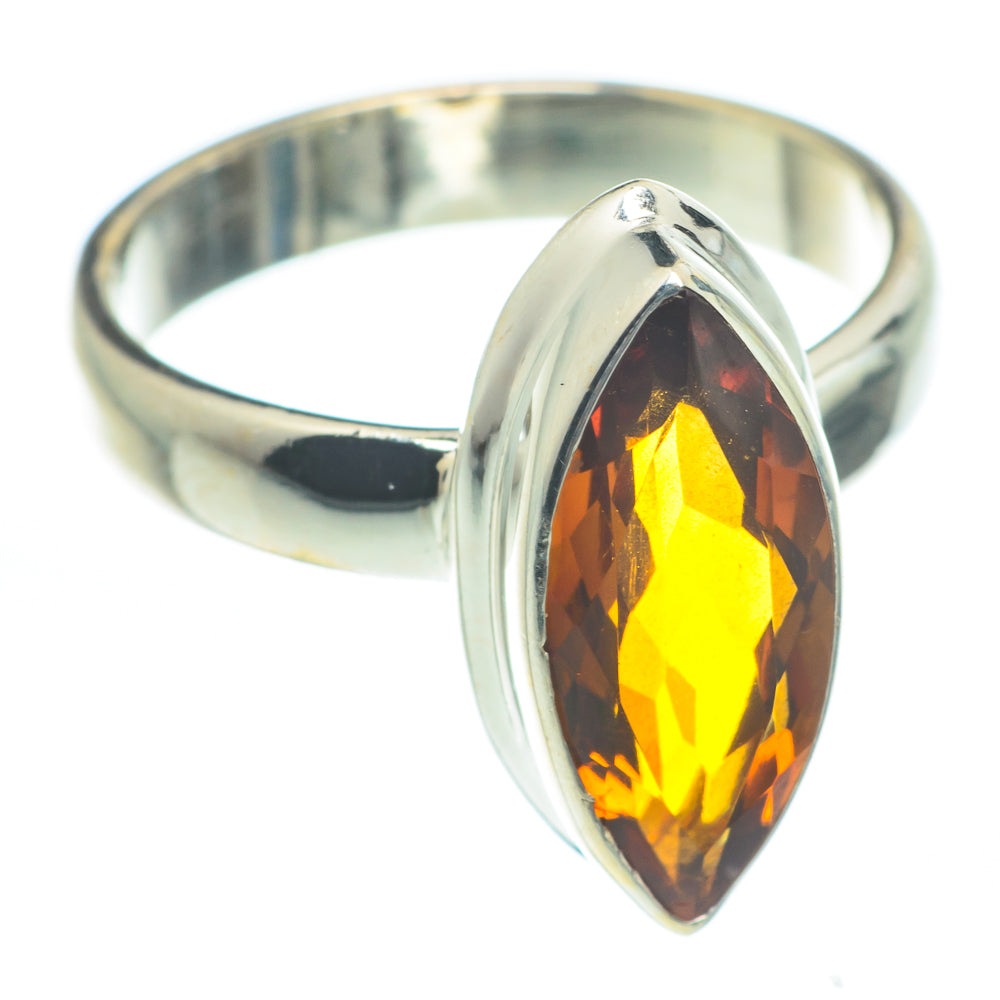 Mandarin Citrine Rings handcrafted by Ana Silver Co - RING62131