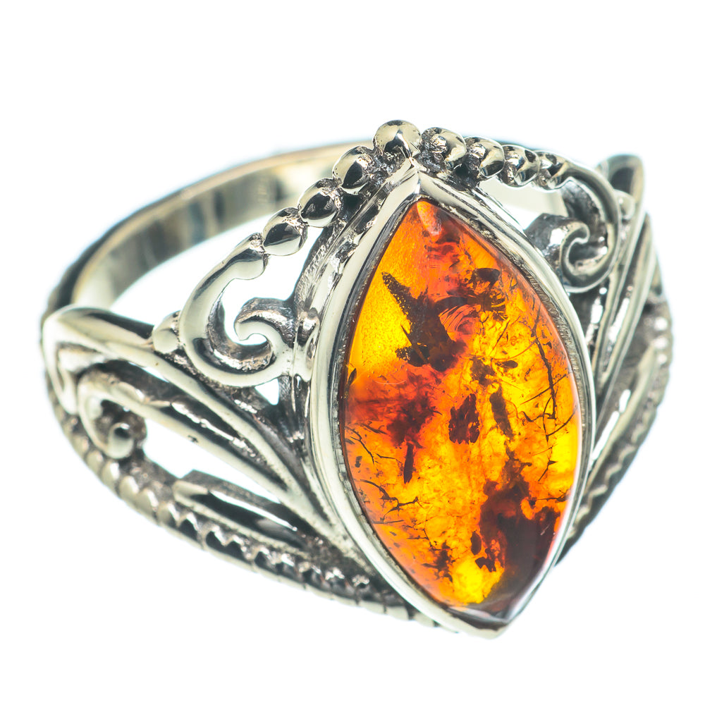 Baltic Amber Rings handcrafted by Ana Silver Co - RING62132