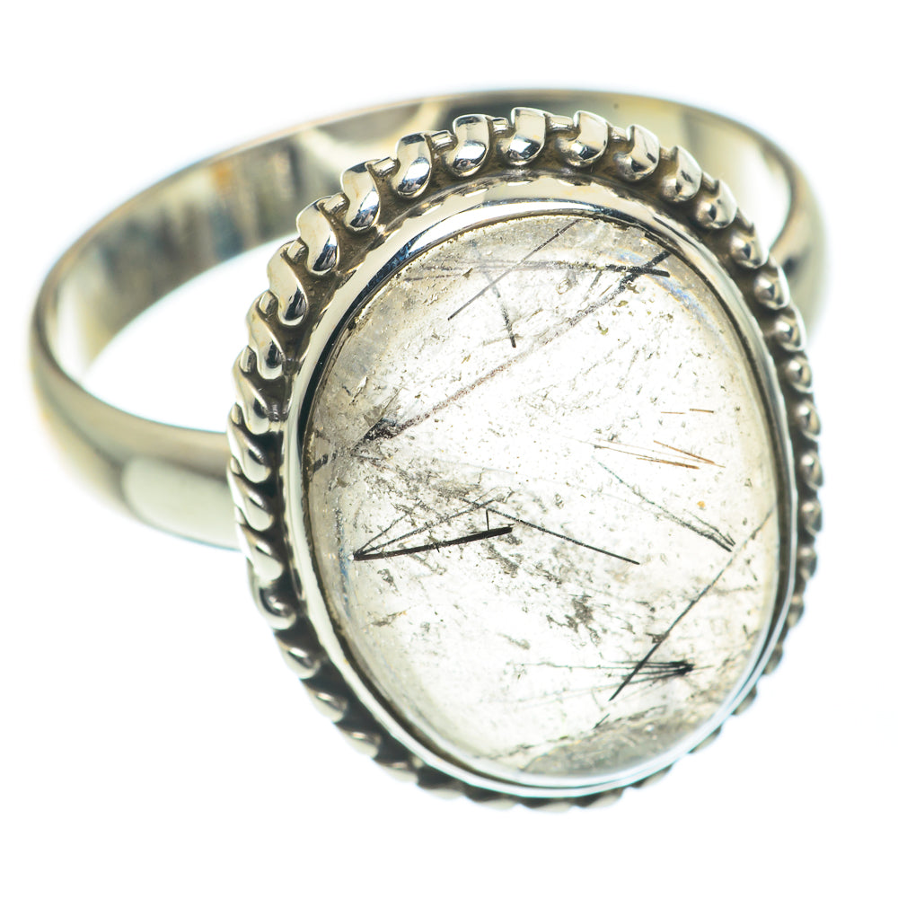 Tourmalinated Quartz Rings handcrafted by Ana Silver Co - RING62141