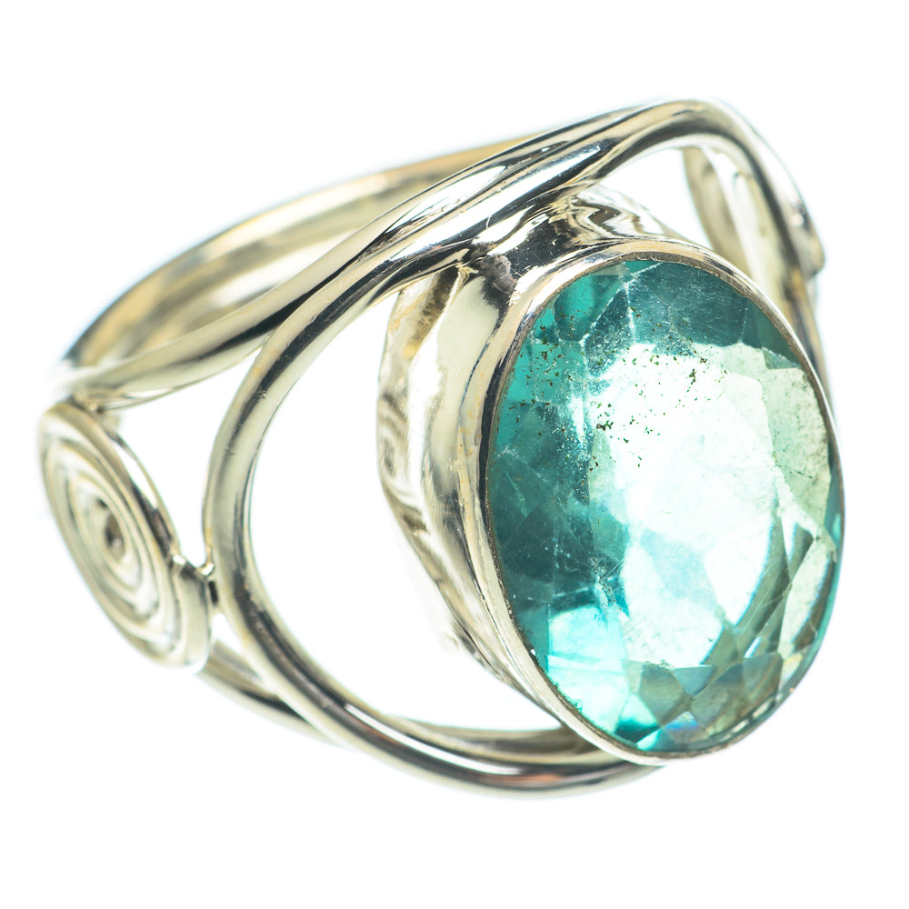Blue Fluorite Rings handcrafted by Ana Silver Co - RING62156