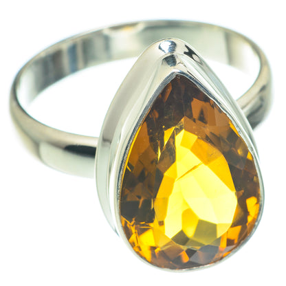 Mandarin Citrine Rings handcrafted by Ana Silver Co - RING62160