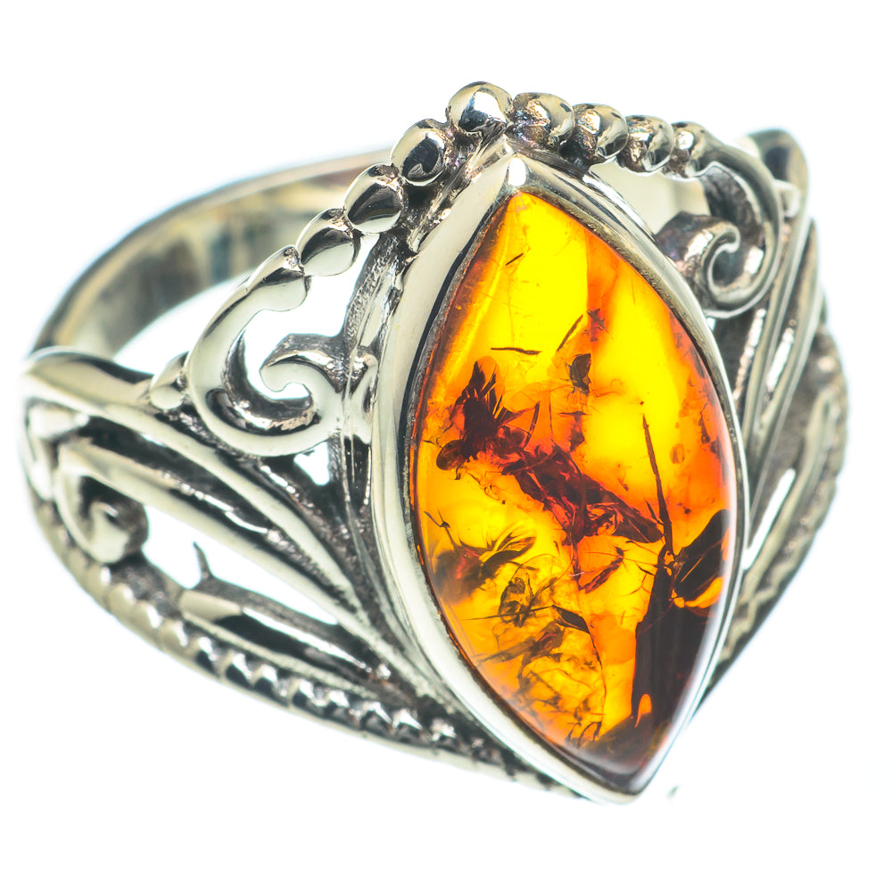 Baltic Amber Rings handcrafted by Ana Silver Co - RING62161