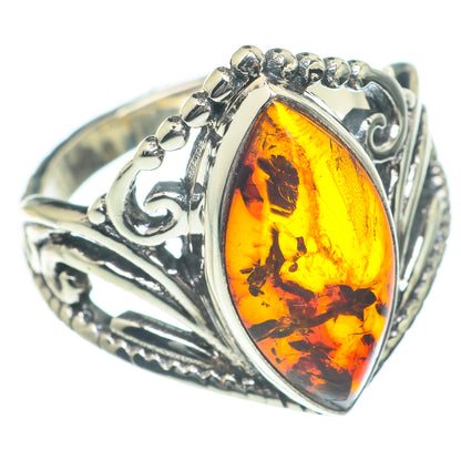 Baltic Amber Rings handcrafted by Ana Silver Co - RING62182