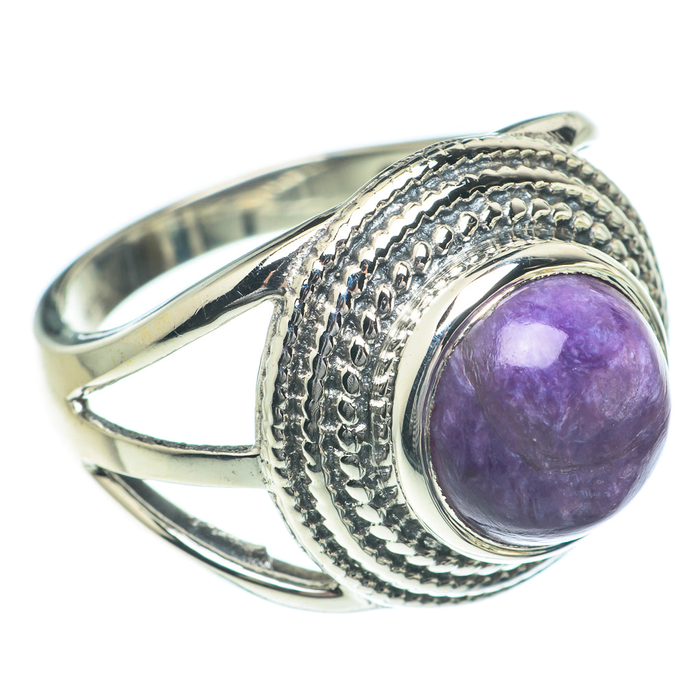 Charoite Rings handcrafted by Ana Silver Co - RING62187