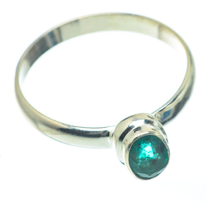 Zambian Emerald Rings handcrafted by Ana Silver Co - RING62198