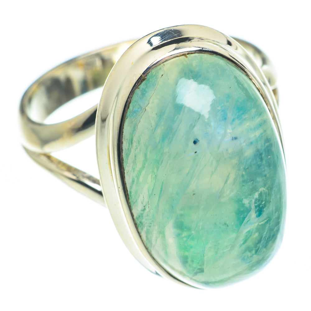 Green Moonstone Rings handcrafted by Ana Silver Co - RING62199