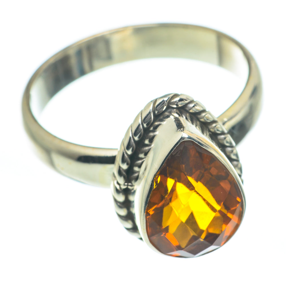 Mandarin Citrine Rings handcrafted by Ana Silver Co - RING62203