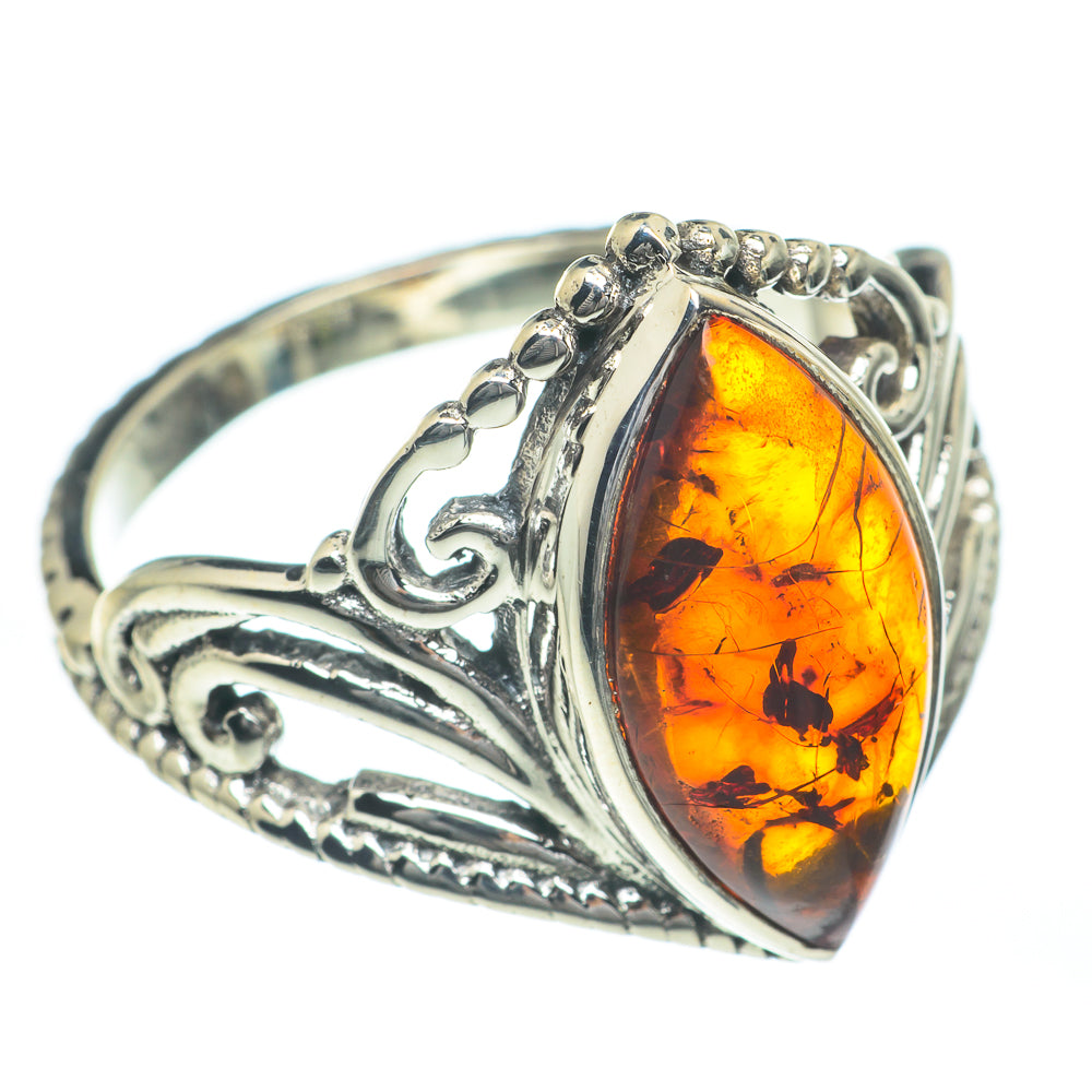 Baltic Amber Rings handcrafted by Ana Silver Co - RING62204
