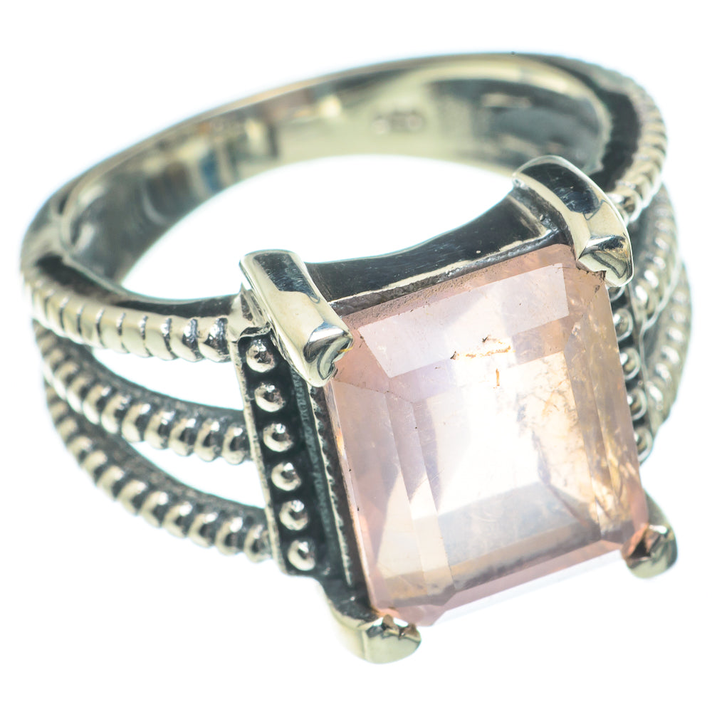 Rose Quartz Rings handcrafted by Ana Silver Co - RING62205
