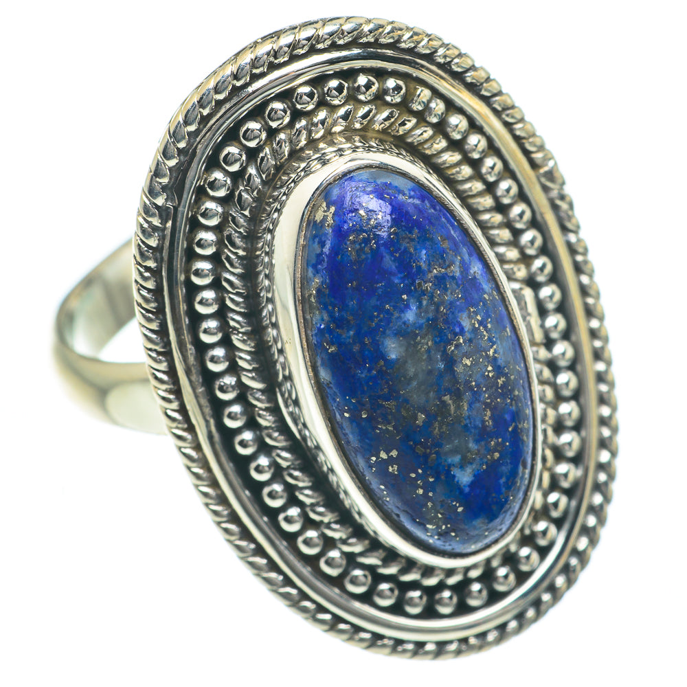 Lapis Lazuli Rings handcrafted by Ana Silver Co - RING62215