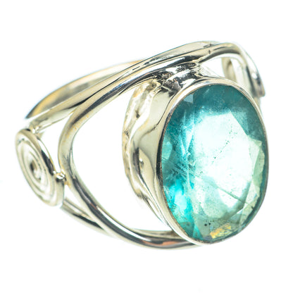Blue Fluorite Rings handcrafted by Ana Silver Co - RING62219