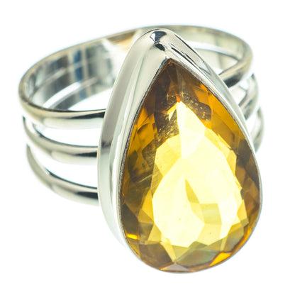 Lemon Quartz Rings handcrafted by Ana Silver Co - RING62222