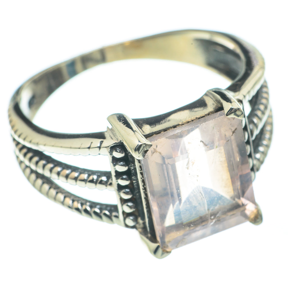 Rose Quartz Rings handcrafted by Ana Silver Co - RING62228