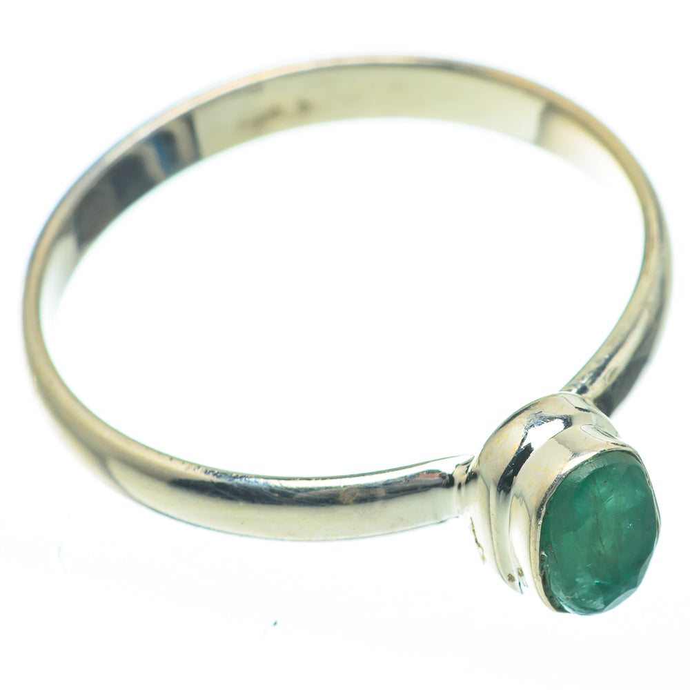 Zambian Emerald Rings handcrafted by Ana Silver Co - RING62238