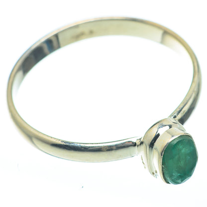 Zambian Emerald Rings handcrafted by Ana Silver Co - RING62238