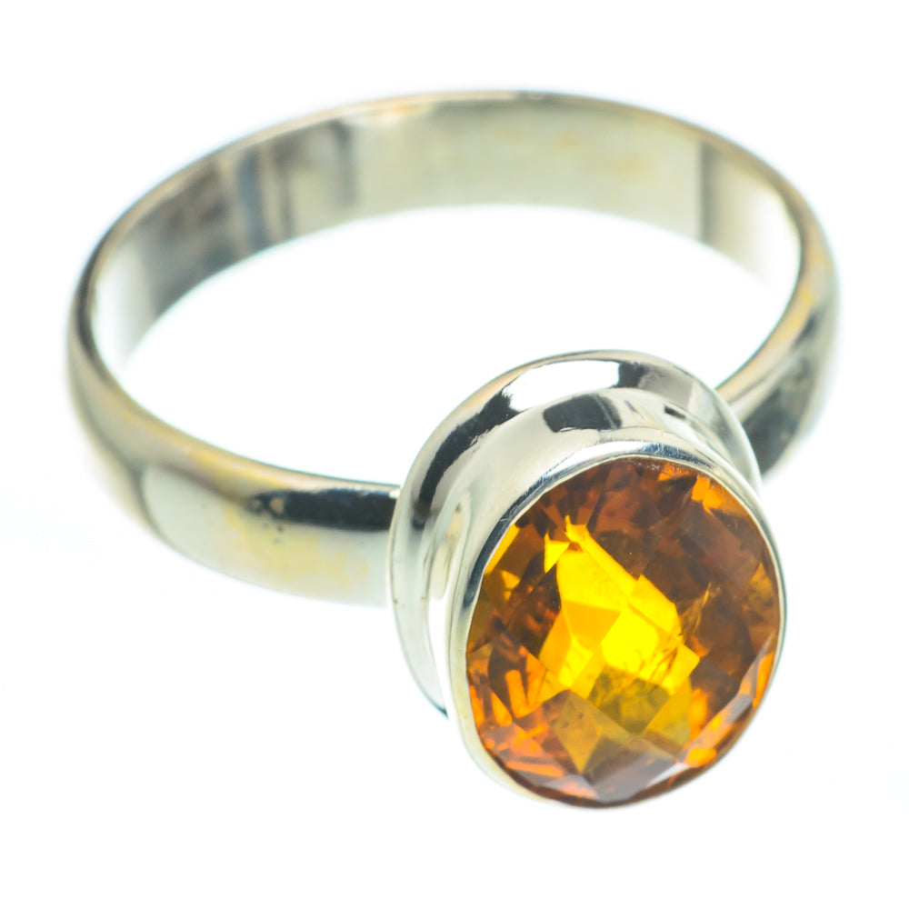 Mandarin Citrine Rings handcrafted by Ana Silver Co - RING62239