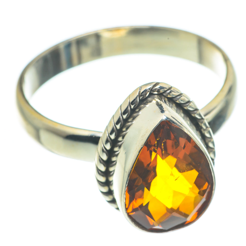 Mandarin Citrine Rings handcrafted by Ana Silver Co - RING62241
