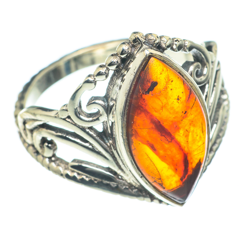 Baltic Amber Rings handcrafted by Ana Silver Co - RING62242