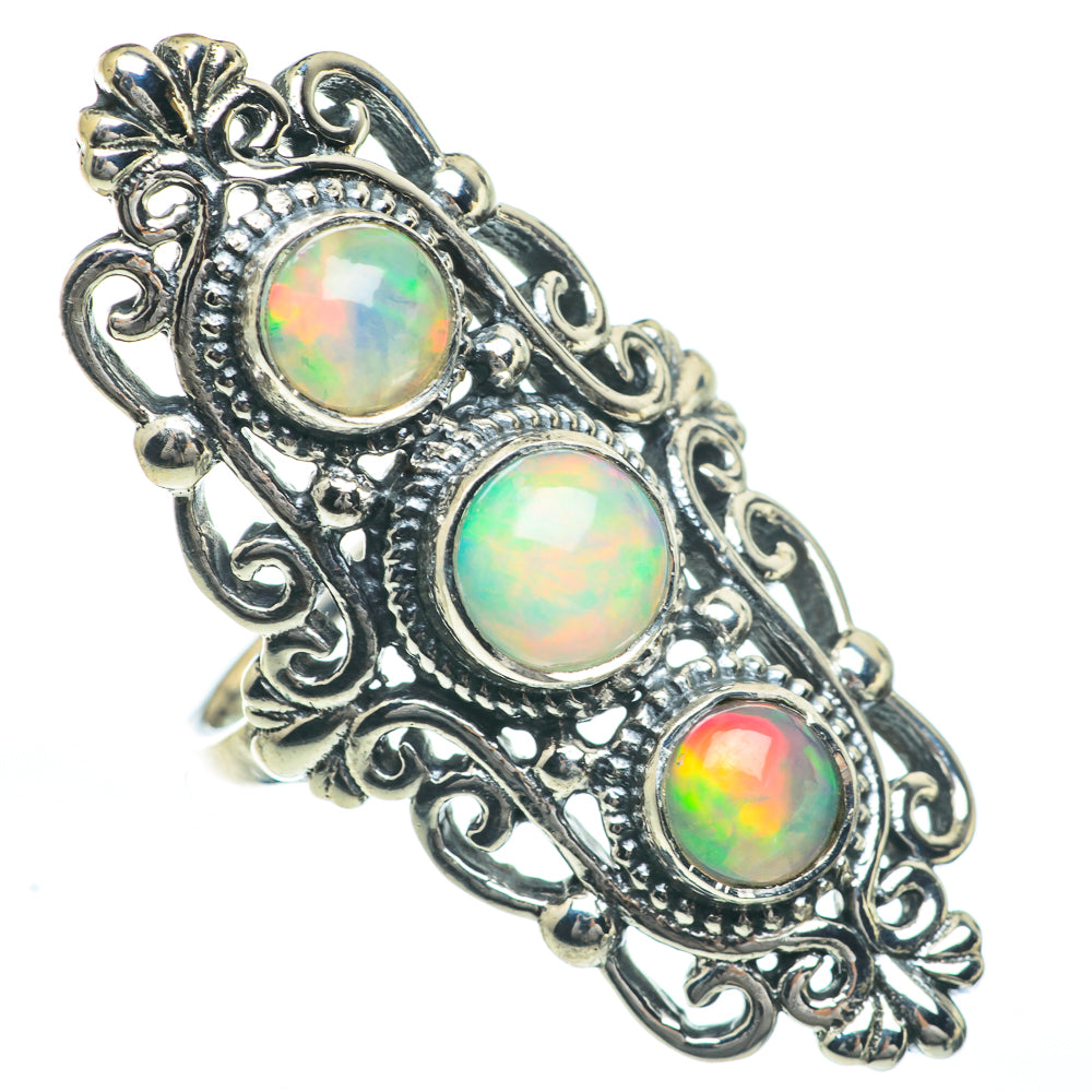 Ethiopian Opal Rings handcrafted by Ana Silver Co - RING62260