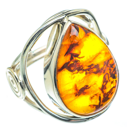 Baltic Amber Rings handcrafted by Ana Silver Co - RING62273
