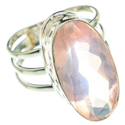 Rose Quartz Rings handcrafted by Ana Silver Co - RING62276