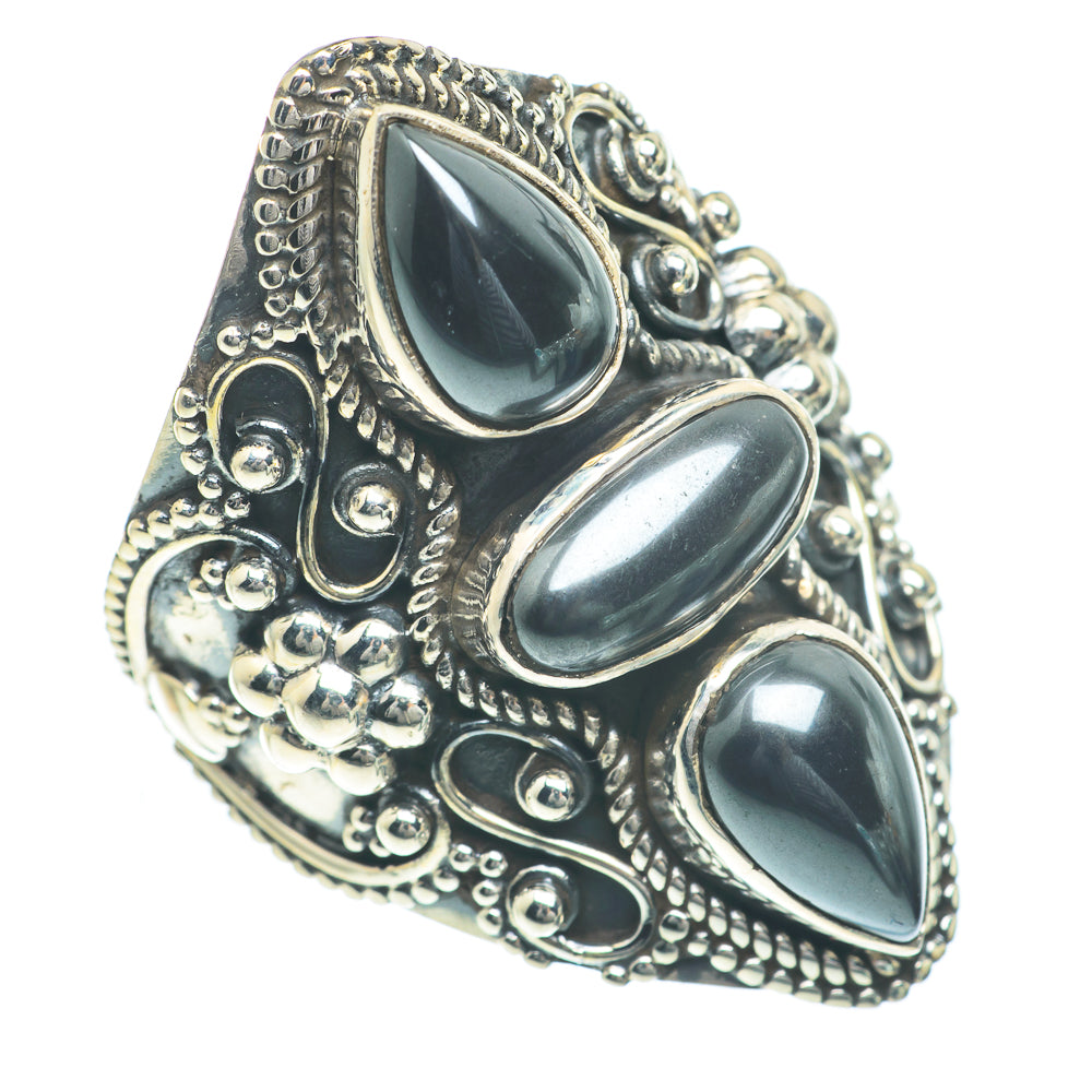 Hematite Rings handcrafted by Ana Silver Co - RING62283