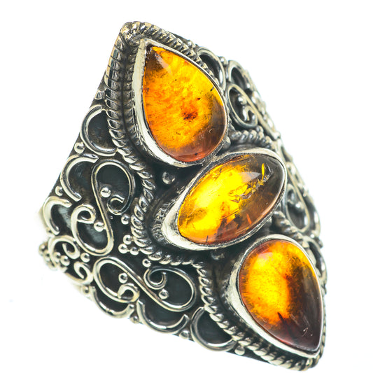 Baltic Amber Rings handcrafted by Ana Silver Co - RING62296