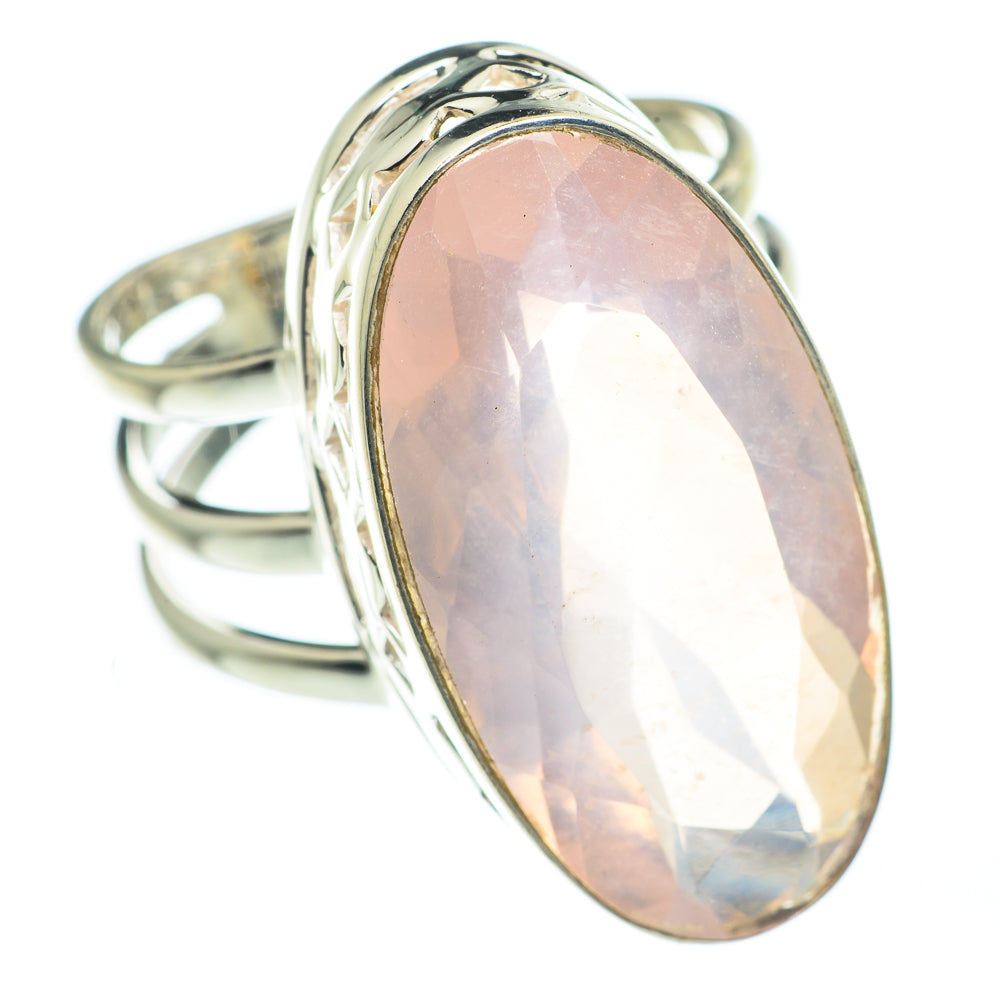 Rose Quartz Rings handcrafted by Ana Silver Co - RING62298